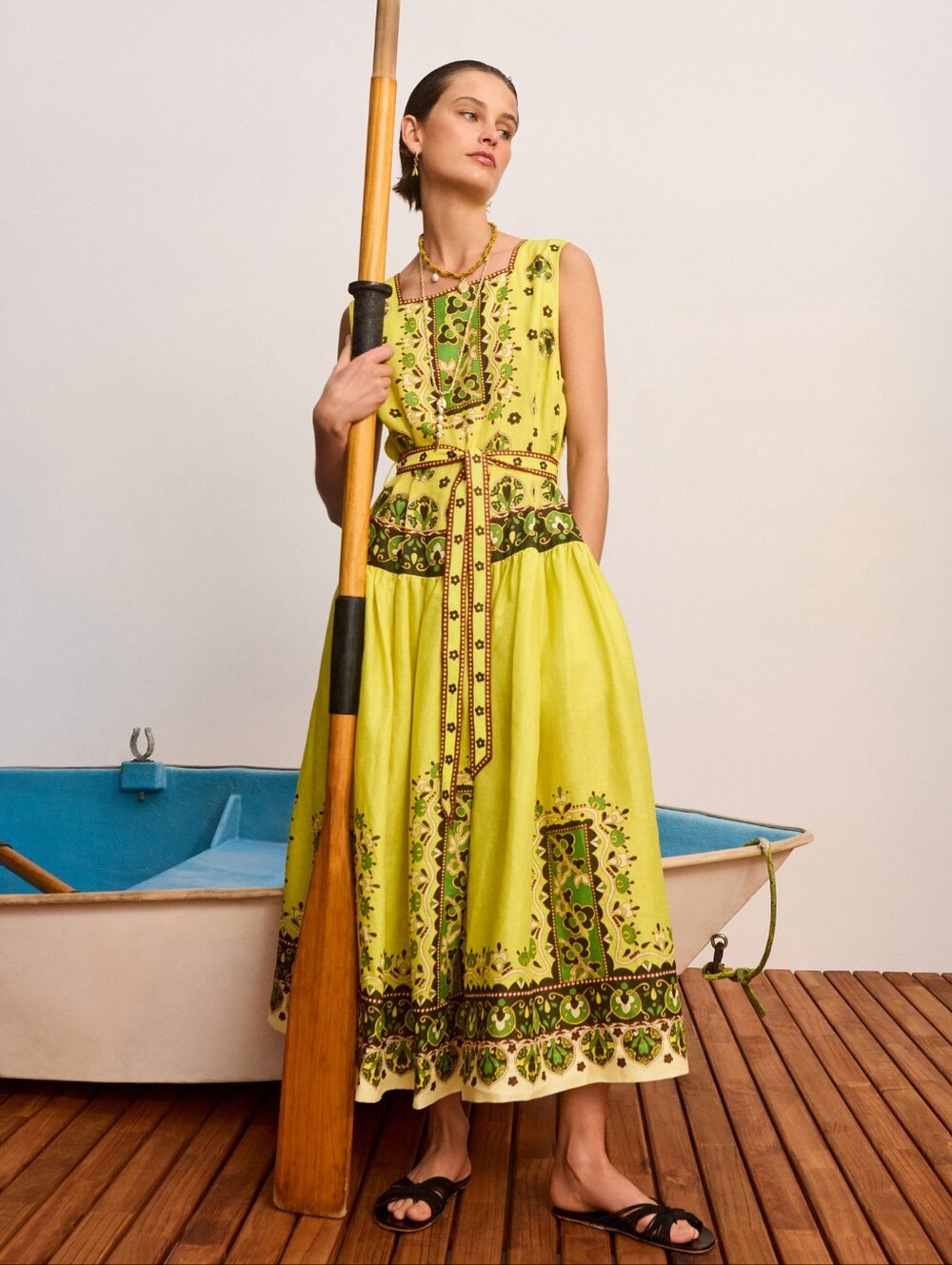 Alemais bridgette midi dress